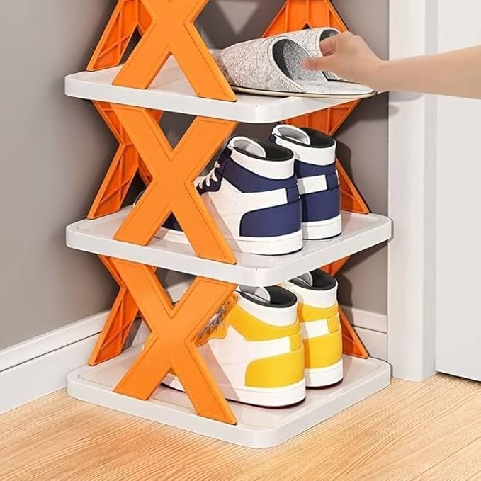 X-Shaped Shoe Rack – Space Saving Shoe Organizer